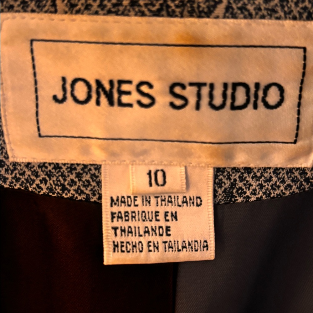 Jones Studio Gray patterned Blazer - Picture 3 of 9